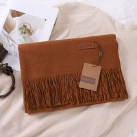 Solid Color Faux Cashmere Women's Scarf