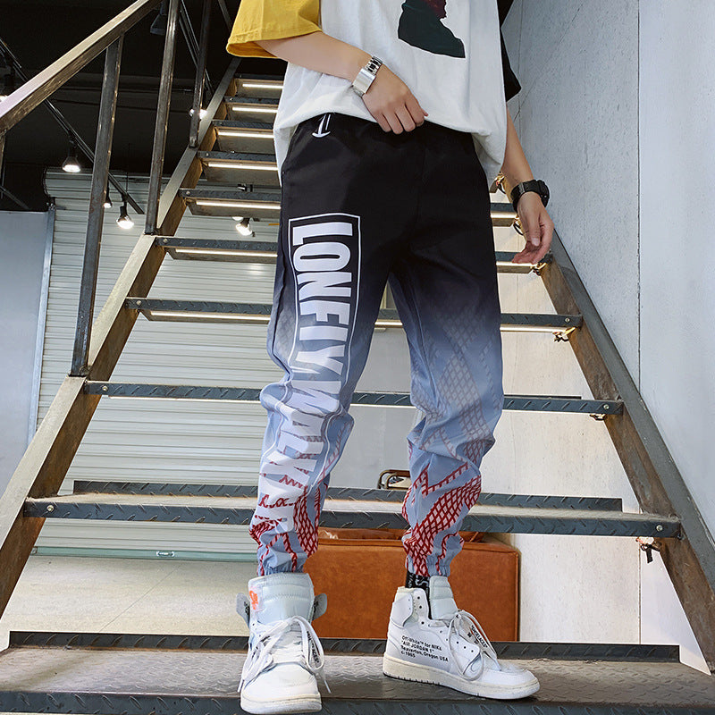 Trendy Gradient Color Trousers
