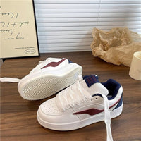 Dopamine Color-Block Classic Preppy Board Shoes