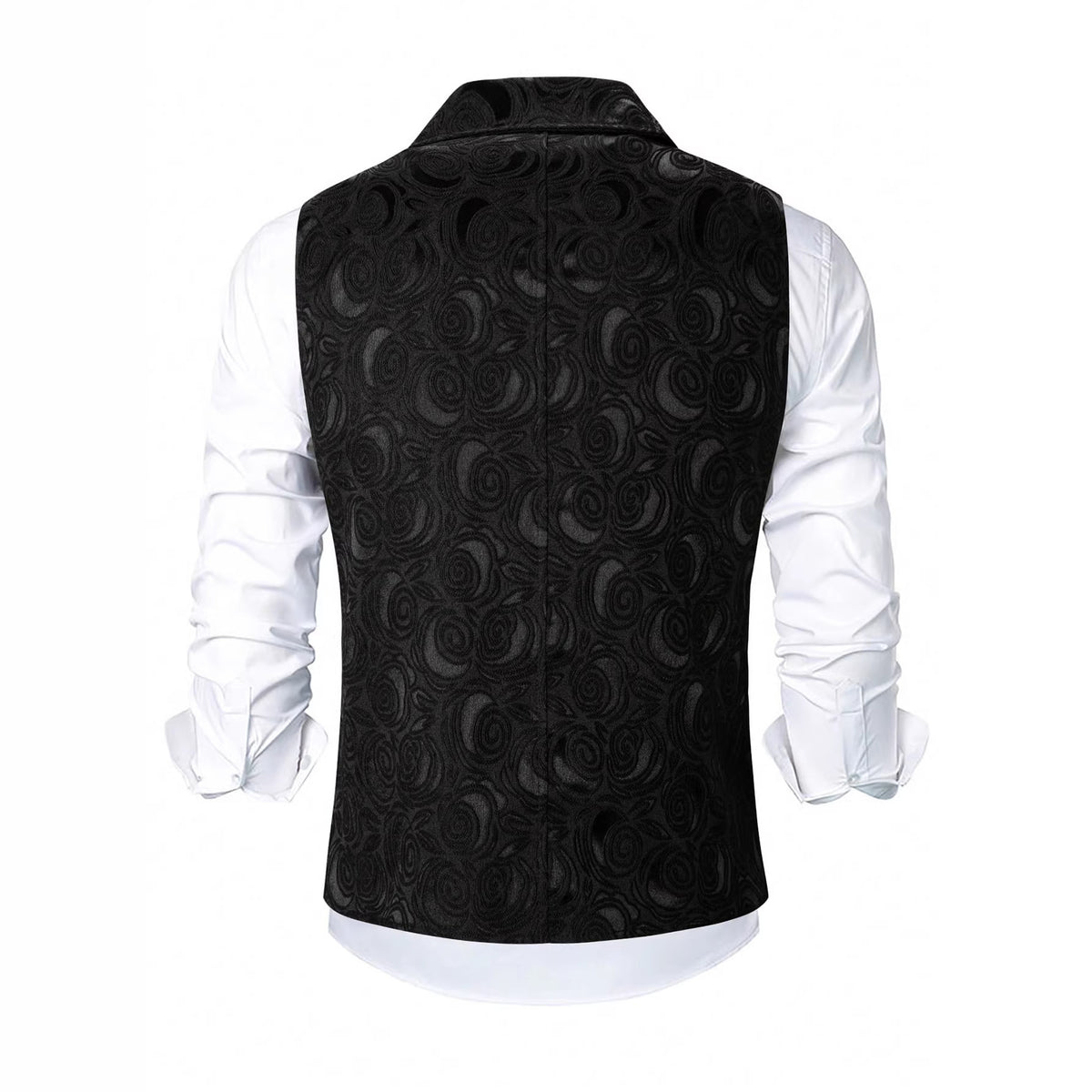 Double-Breasted Chain-Attached Suit Vest