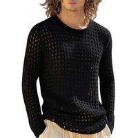 Hollowed-out Mesh Fitness Top