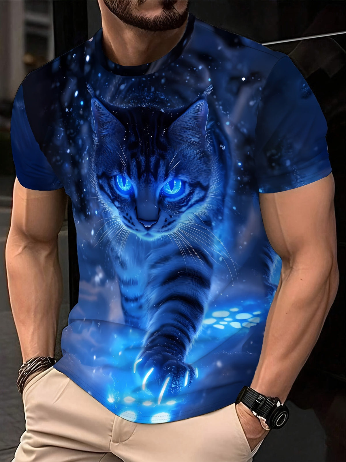 Casual Minimalist 3D Short Sleeve