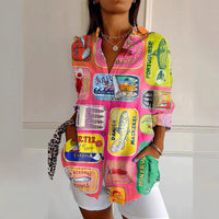 Floral Pattern 3D Printed Long-Sleeve Shirt