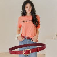 Women's Leather Belt Wide And Simple