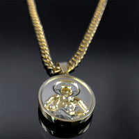 Hip Hop Stainless Steel Cross Shelf Necklace