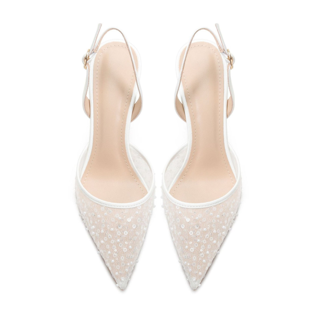 Hollow Bead High-heeled Sandals