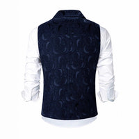 Double-Breasted Chain-Attached Suit Vest