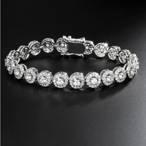 Light Luxury Full Inlaid AAA Zircon Bracelet