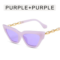 Chain Leg Cat Eye Sunglasses