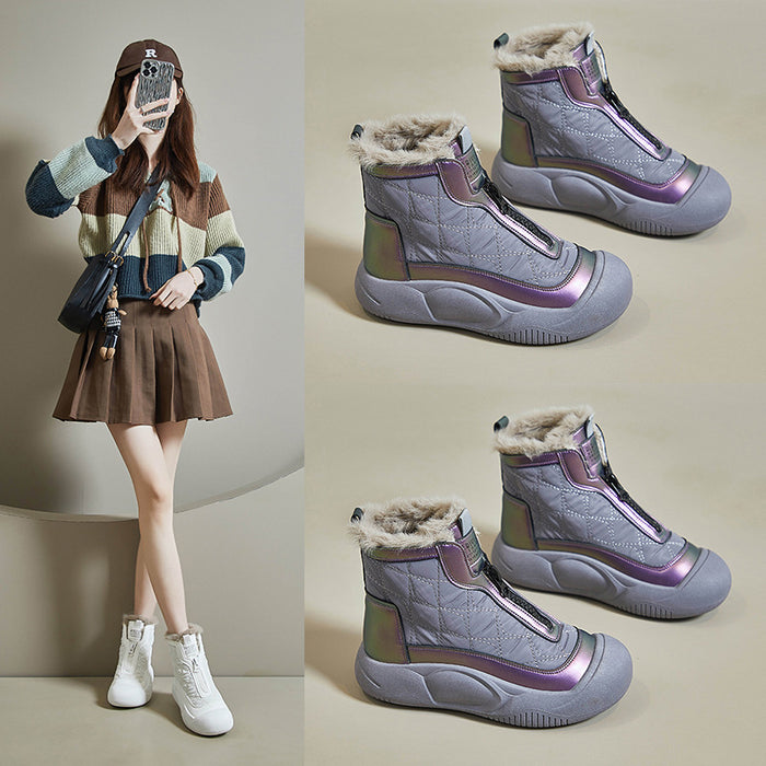 Warm Casual Fleece-lined High-top Snow Boots