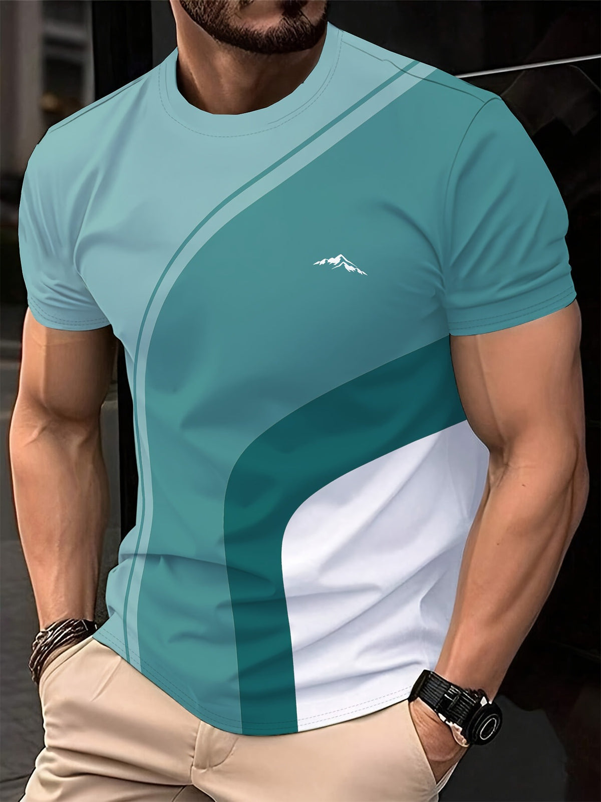 Casual Minimalist 3D Short Sleeve