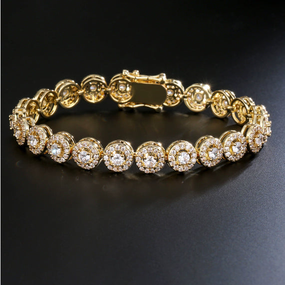 Light Luxury Full Inlaid AAA Zircon Bracelet