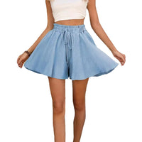 Summer Solid Color Shorts Pantskirt
