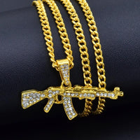 Cool Gothic Gun Shape Pendant