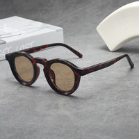 Vintage Round Frame Sunglasses For Women
