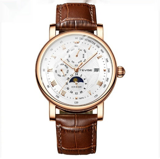Thin Calendar Large Dial Mechanical Watch