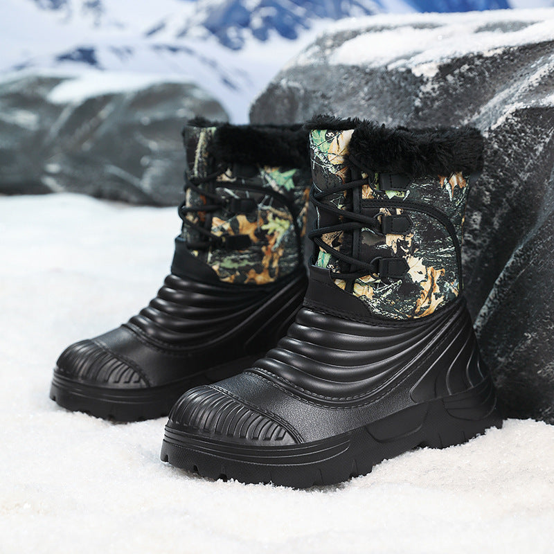 Plus-Size Fleece-Lined Snow Boots