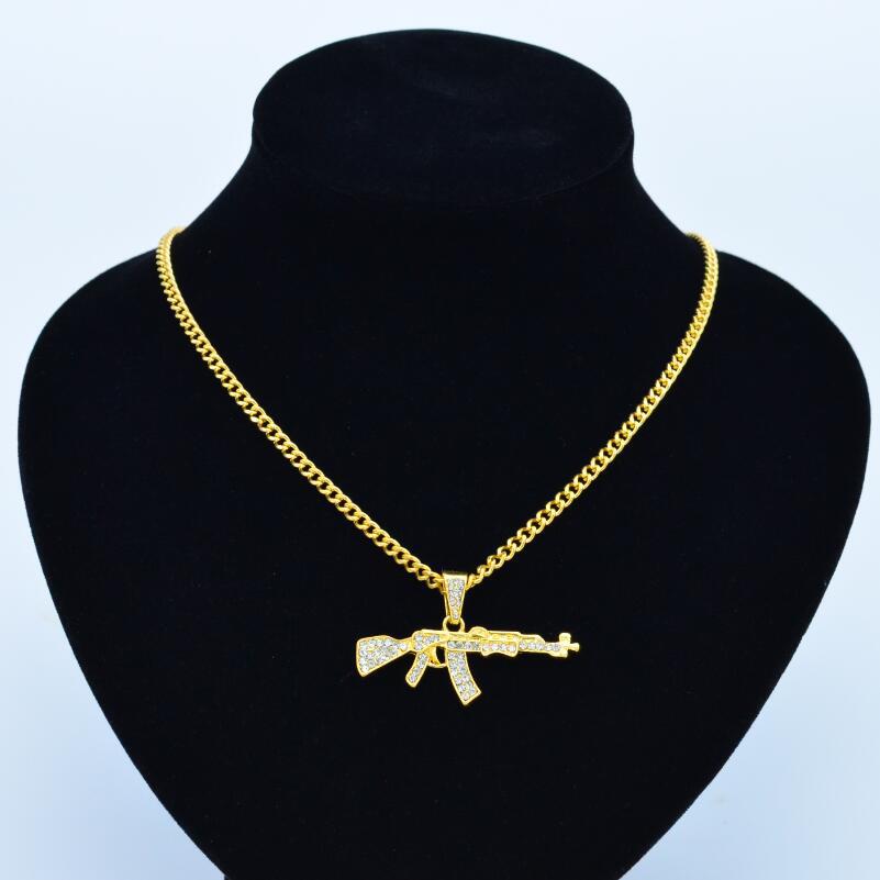 Cool Gothic Gun Shape Pendant