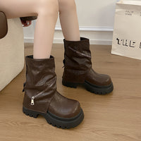 Autumn Height-increasing Baggy-trousered Boots