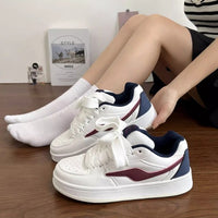 Dopamine Color-Block Classic Preppy Board Shoes