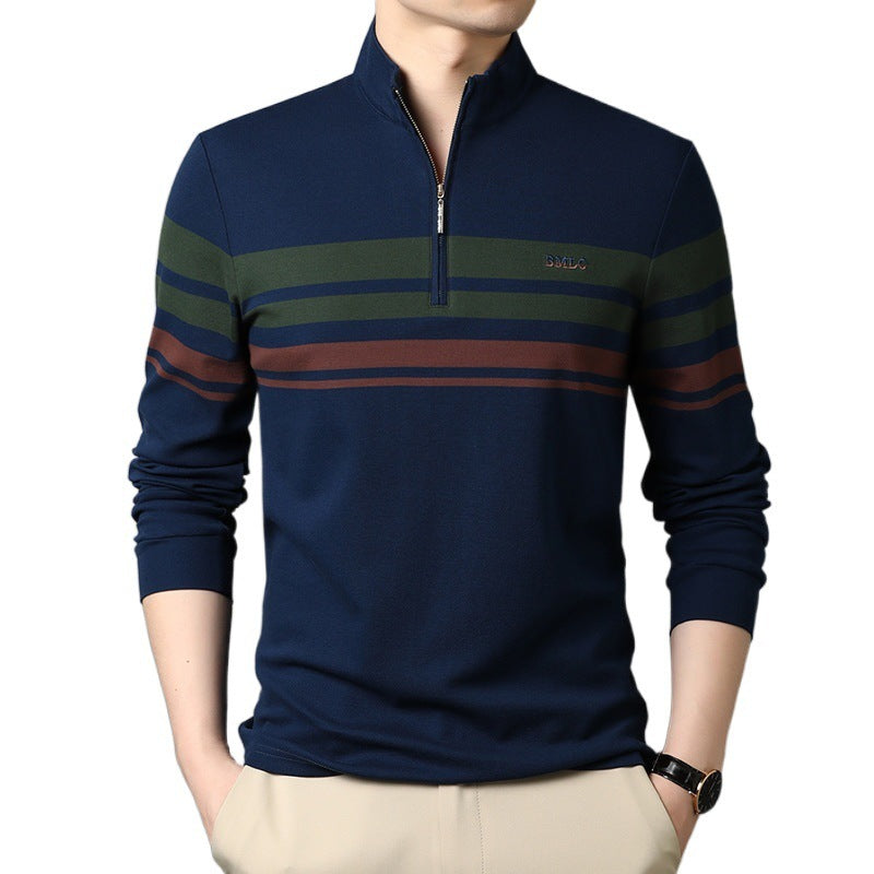 Cotton Stand Collar Long Sleeves