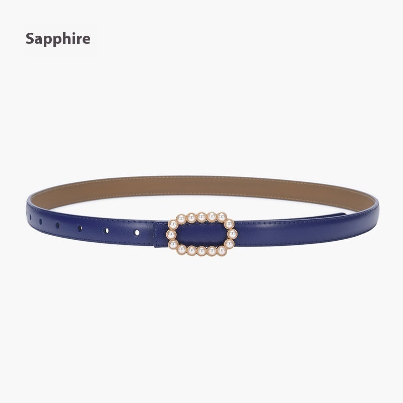 Genuine Leather Black Fashion Belt