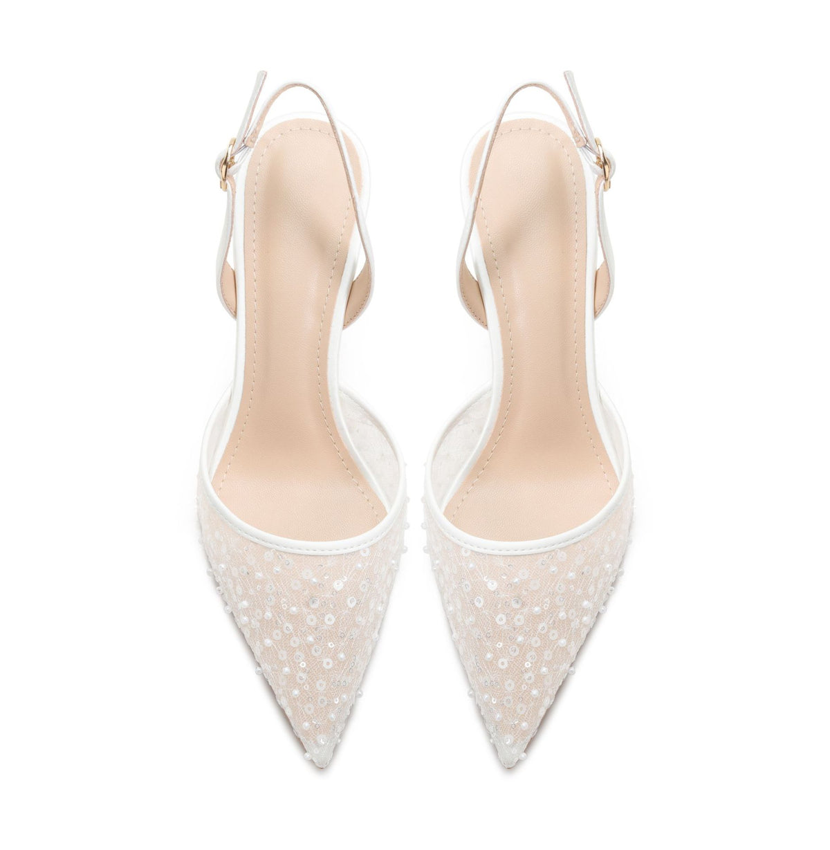 Hollow Bead High-heeled Sandals