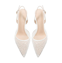 Hollow Bead High-heeled Sandals