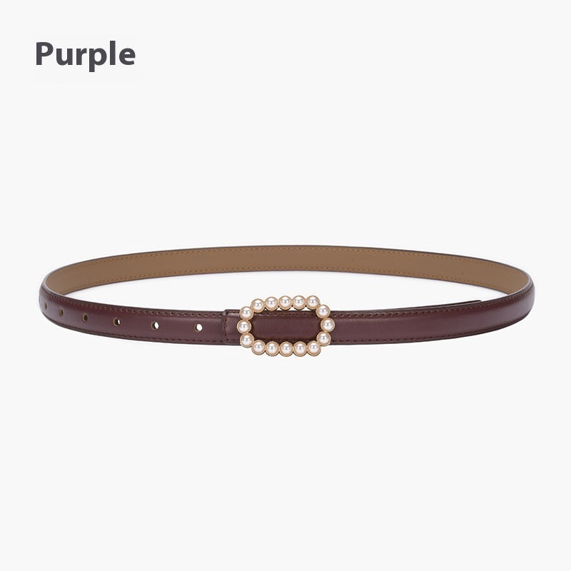 Genuine Leather Black Fashion Belt
