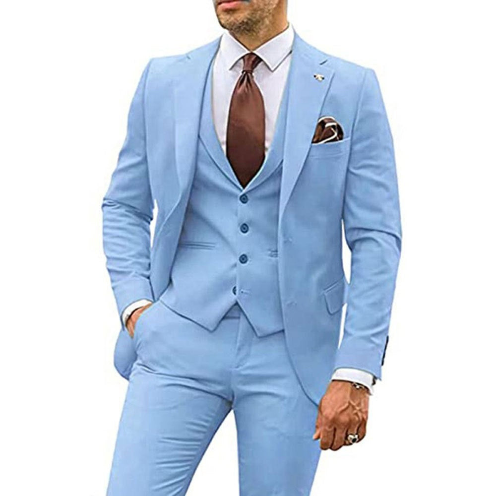 Three-piece Slim-fit Dovetail Groom Dress