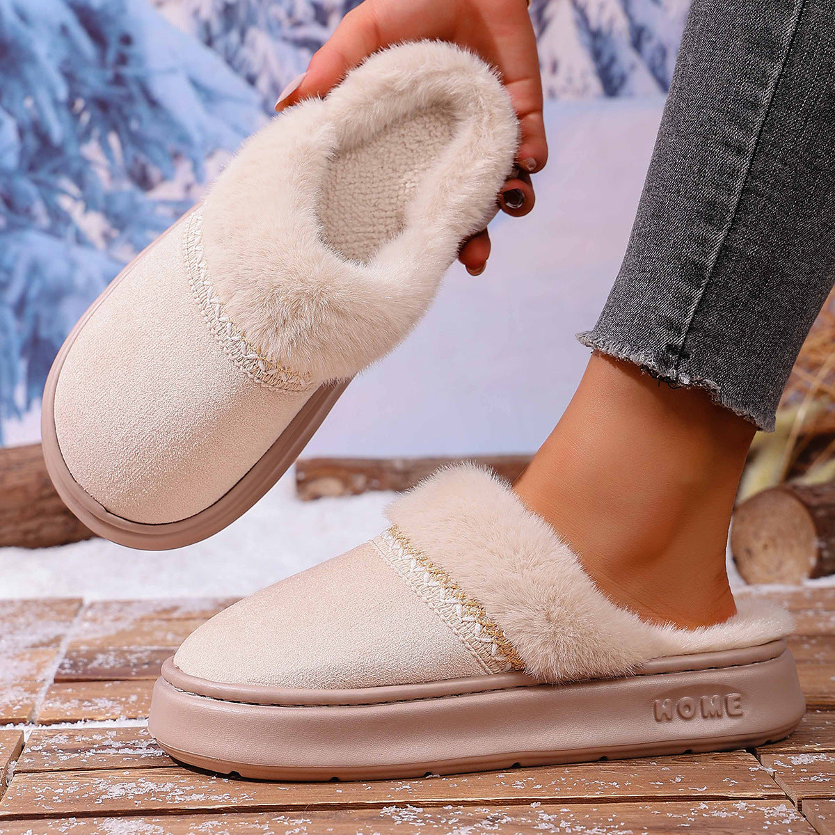 Versatile Cotton Shoes For Couples In Winter