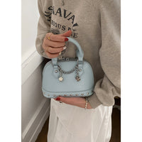 Champagne-gold Shell Bag Fashionable Shoulder And Crossbody Style