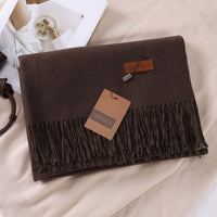 Solid Color Faux Cashmere Women's Scarf