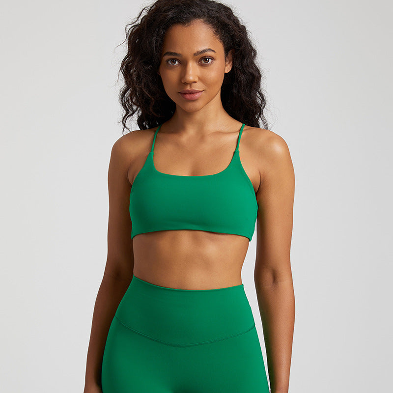 Quick-Dry Stretch Workout Bra Top
