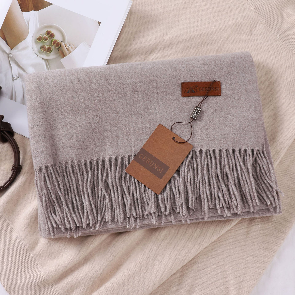 Solid Color Faux Cashmere Women's Scarf