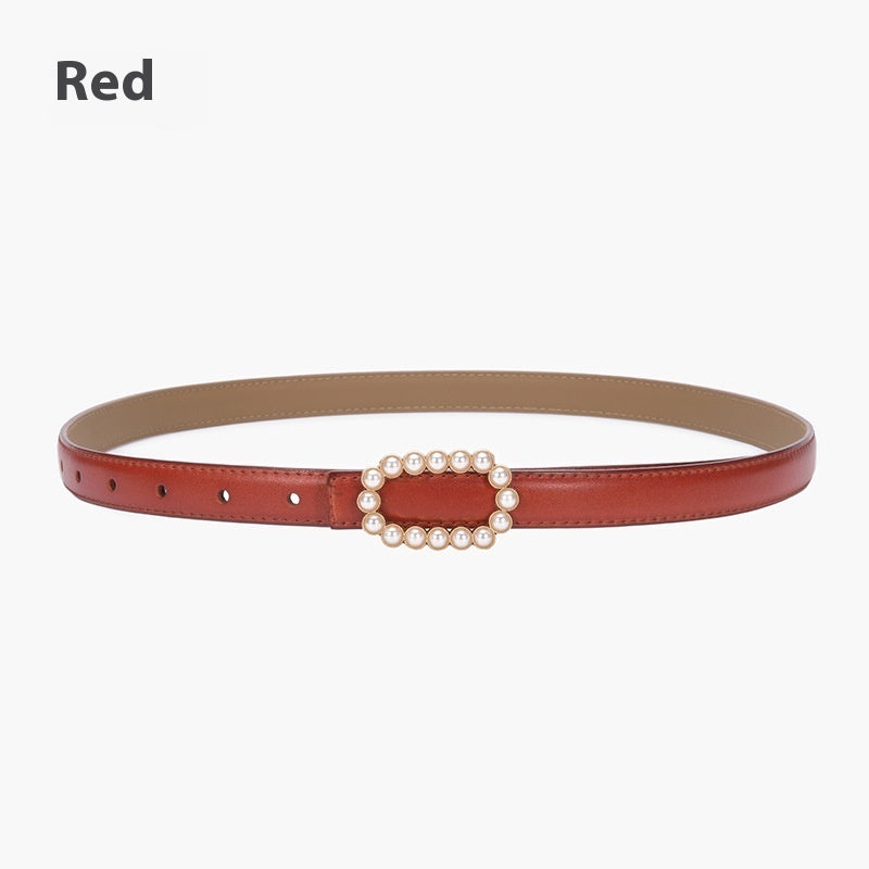 Genuine Leather Black Fashion Belt