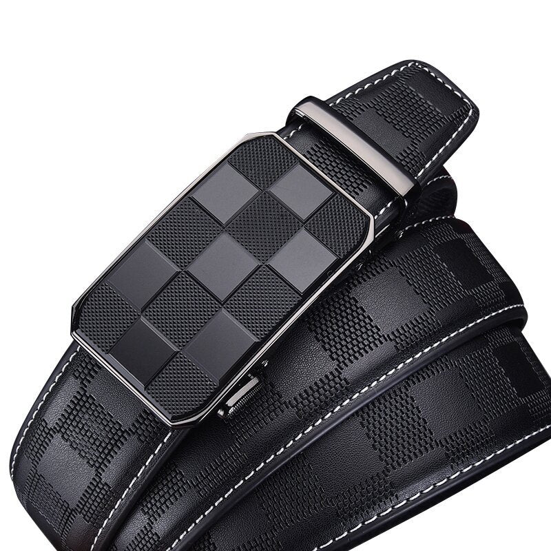 Automatic Leather Buckle Belt