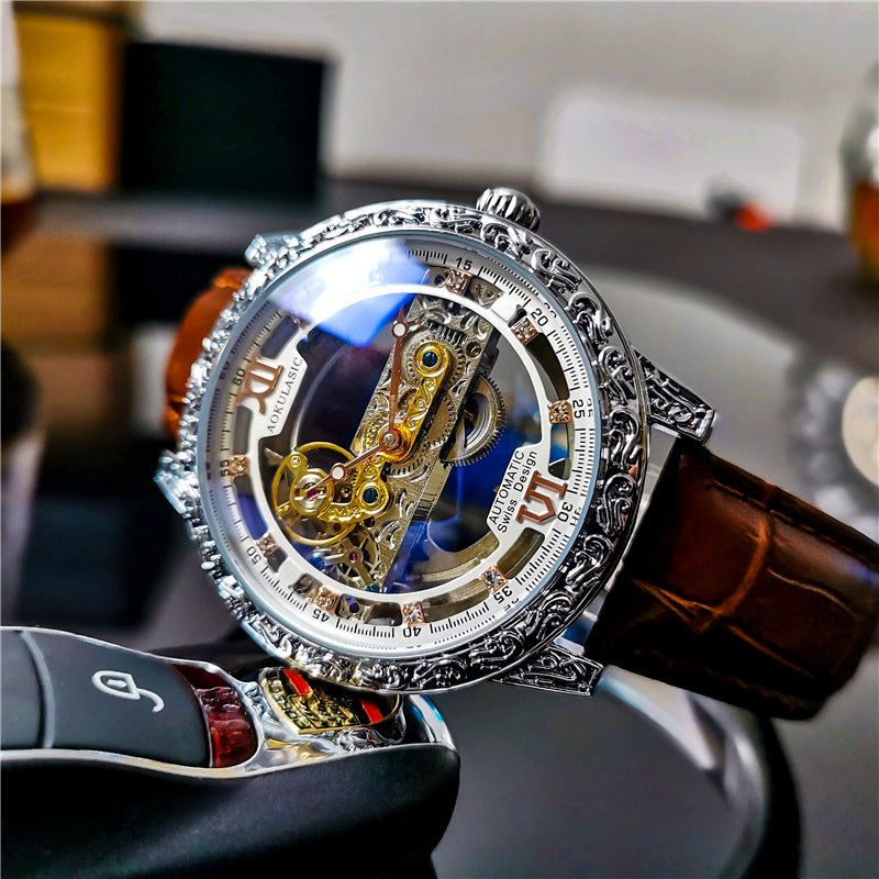 Automatic Mechanical Watch [Double-sided Hollow Waterproof]
