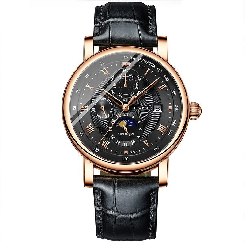 Thin Calendar Large Dial Mechanical Watch