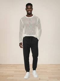 Hollowed-out Mesh Fitness Top