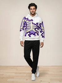 Retro 3D Digital-Print Trendy Hoodie Sweater