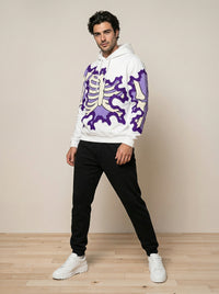 Retro 3D Digital-Print Trendy Hoodie Sweater