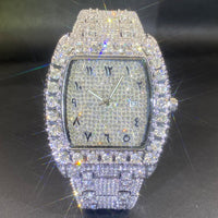 MISS FOX New Hip Hop Men's Brand Full Rhinestone Dating Quartz Watch