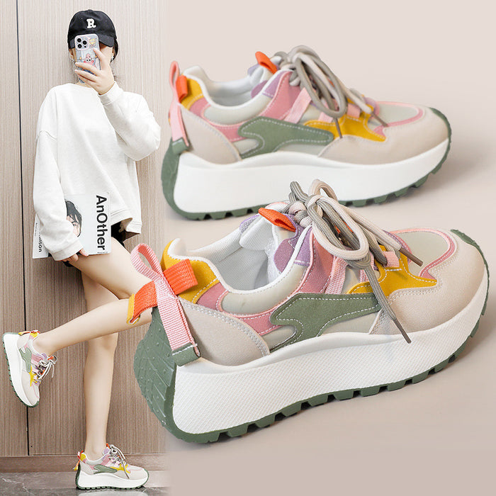 Summer & Autumn Color-Block Sneakers