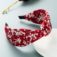 Boho Chic Fabric Print Wide Headband