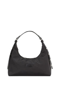 Black Baguette Shoulder Bag For Women