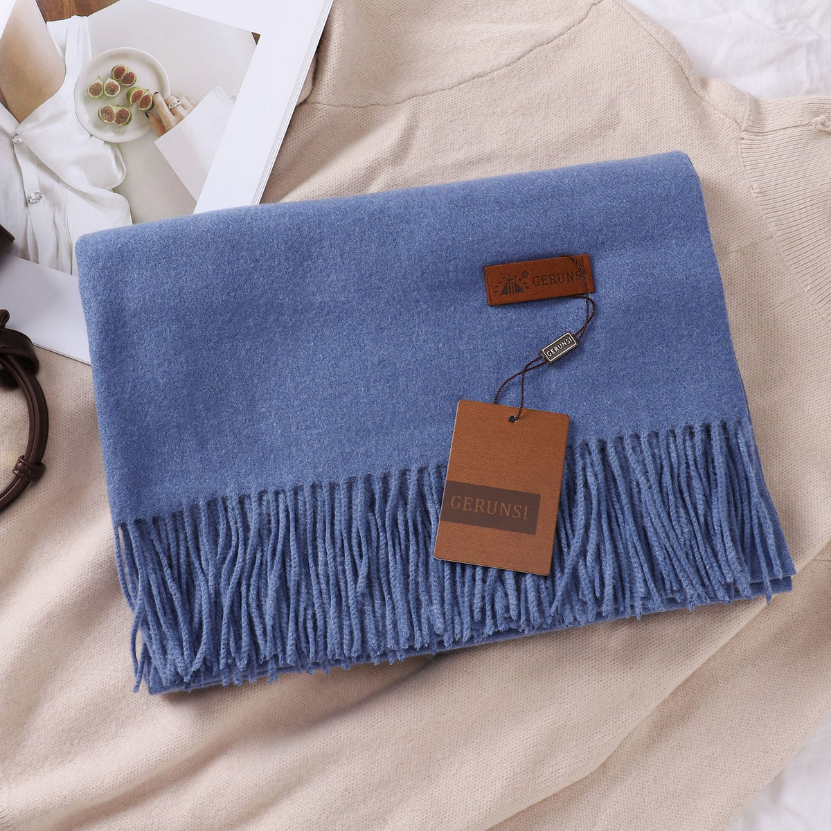 Solid Color Faux Cashmere Women's Scarf