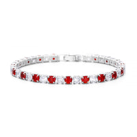 European And American Fashion 4mm Mixed Color Zircon Bracelet High-grade Light Luxury