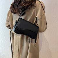 Women's Flap-top Magnetic-clip Shoulder Bag