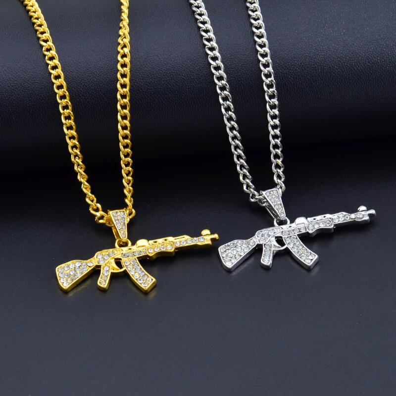 Cool Gothic Gun Shape Pendant